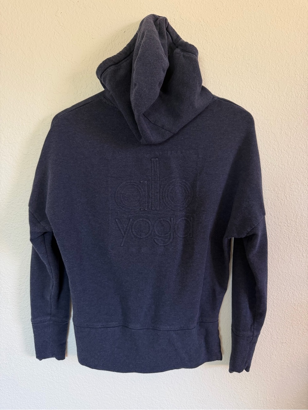 ALO Yoga Navy Drawstring Hooded Sweatshirt